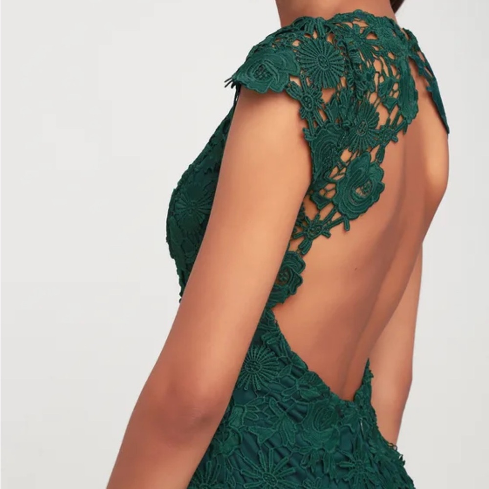 Lulu's Green Backless Mini Dress - Picture 3 of 9